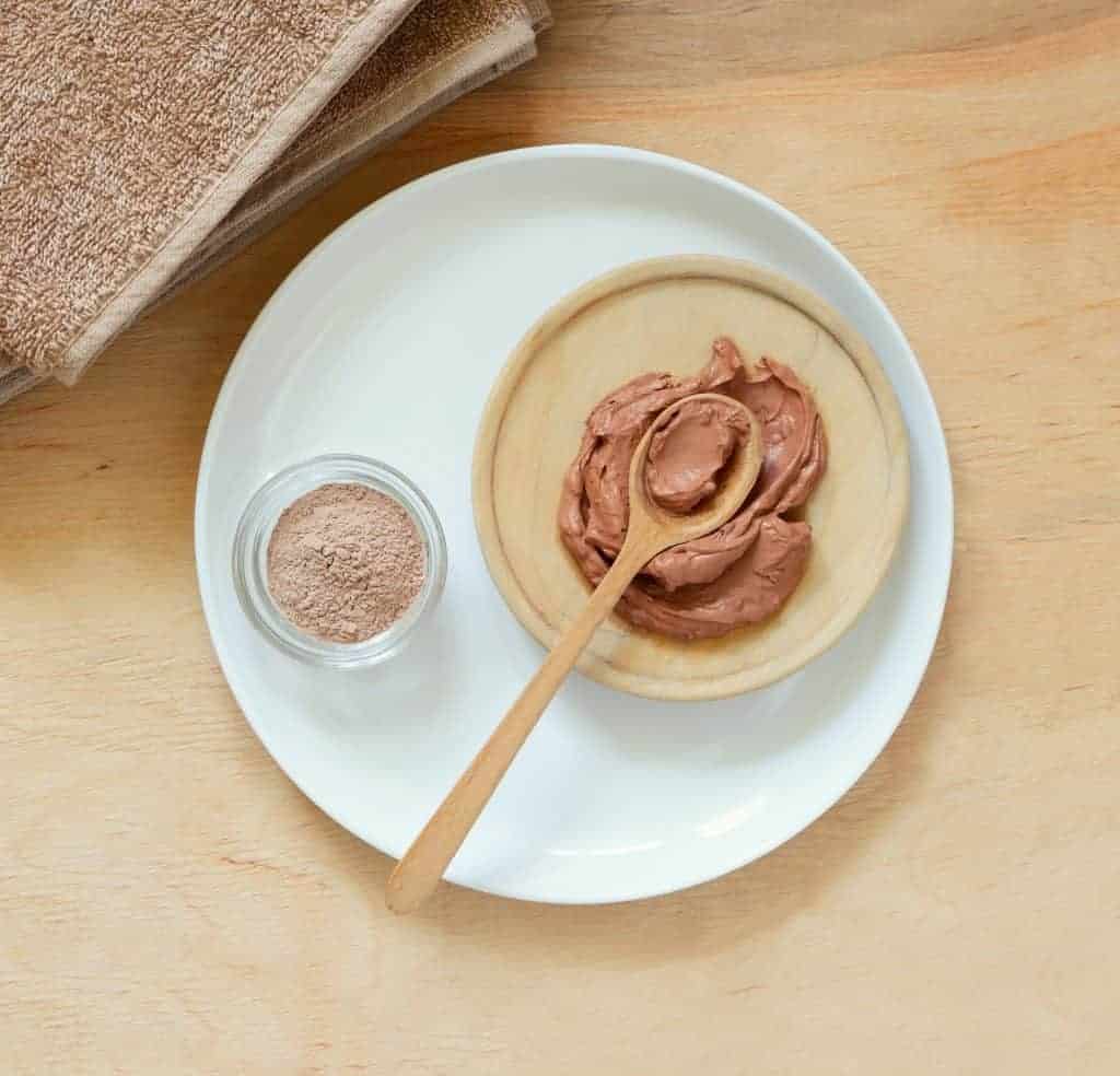 pink clay in skin care masks