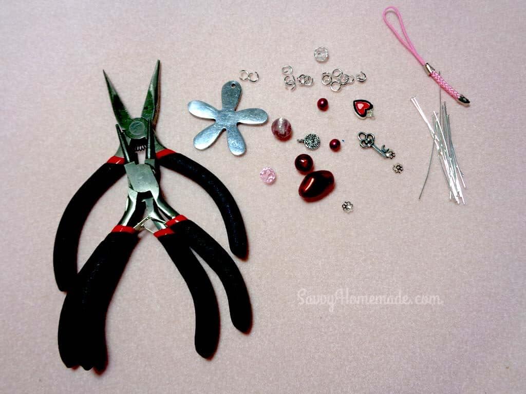 what you need to make beaded keychain