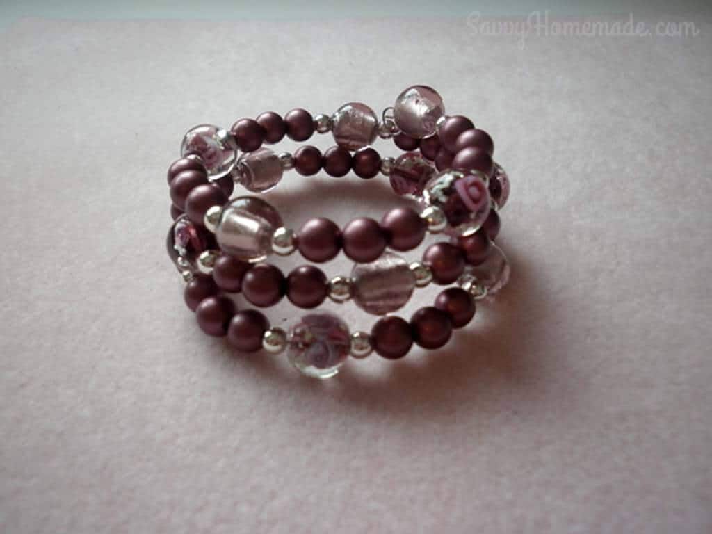 Memory wire bracelet DIY Part 4