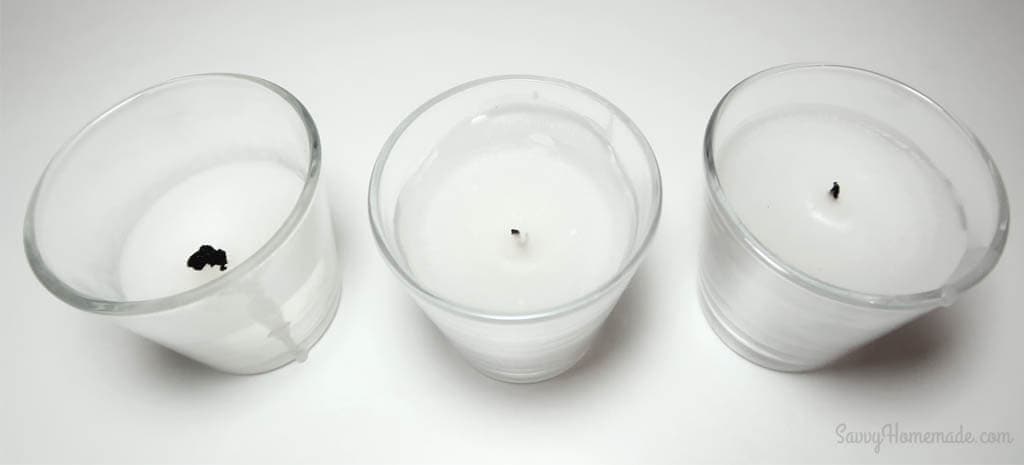 It’s important to get the wick size right, as otherwise your candle will not burn in the way you expect