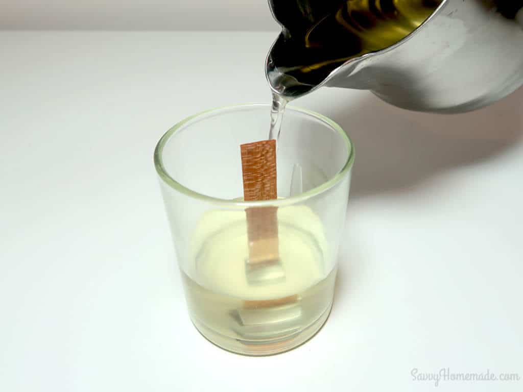 Make sure you pour your wax slowly so not to add any air bubbles.