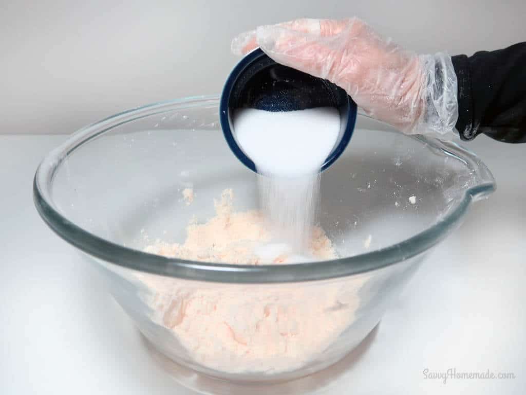 add your citric acid and mix