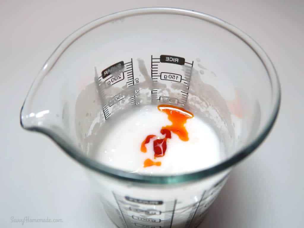 Before you add the essential oil, the cream should be pure white