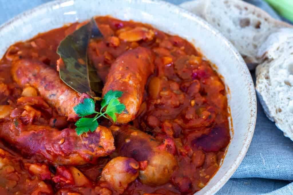 Slow Cooker Sausage Cassoulet