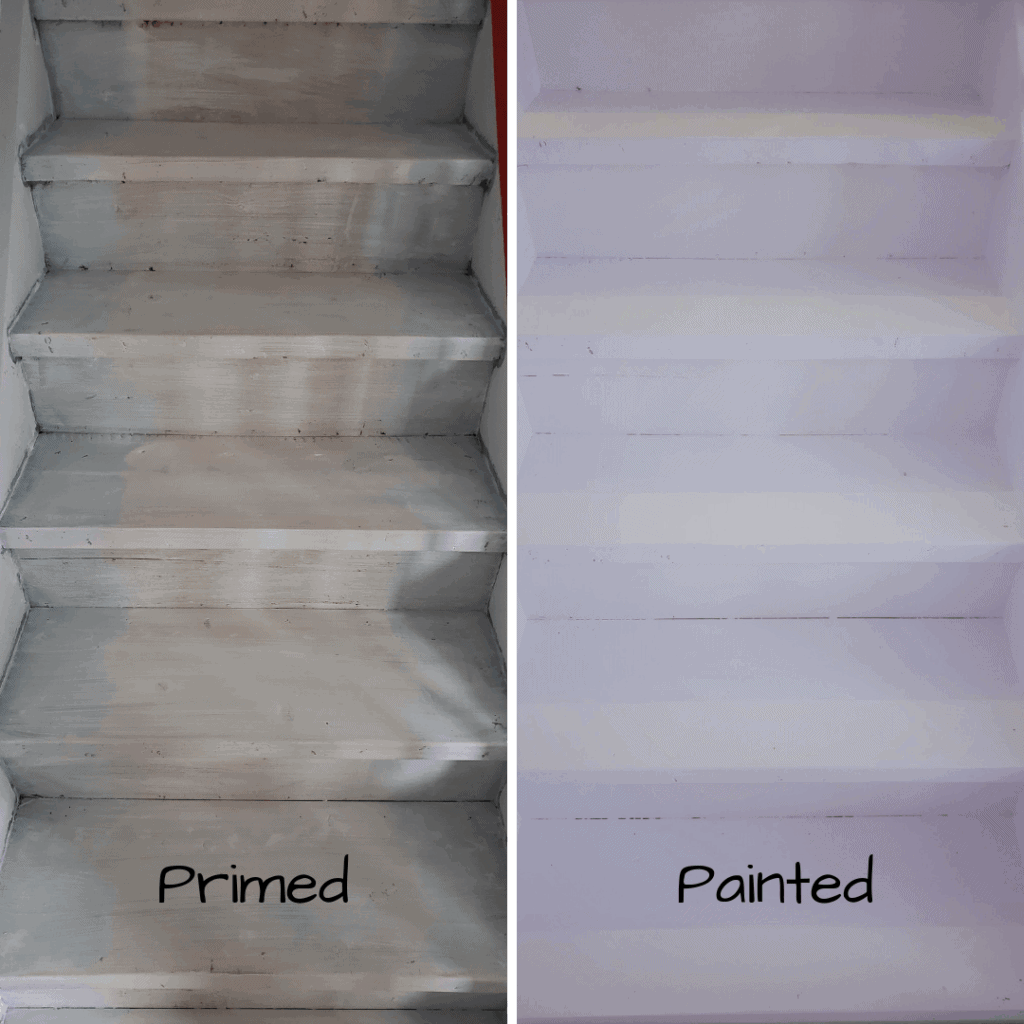 Painted stair risers and treads - THE HOMESTUD