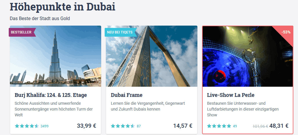 Tickets in Dubai für Touren & Sehenswürdigkeiten wie Burj Khalifa & co. - Screenshot Tickets in Dubai für Touren & Sehenswürdigkeiten wie Burj Khalifa & co. - Screenshot