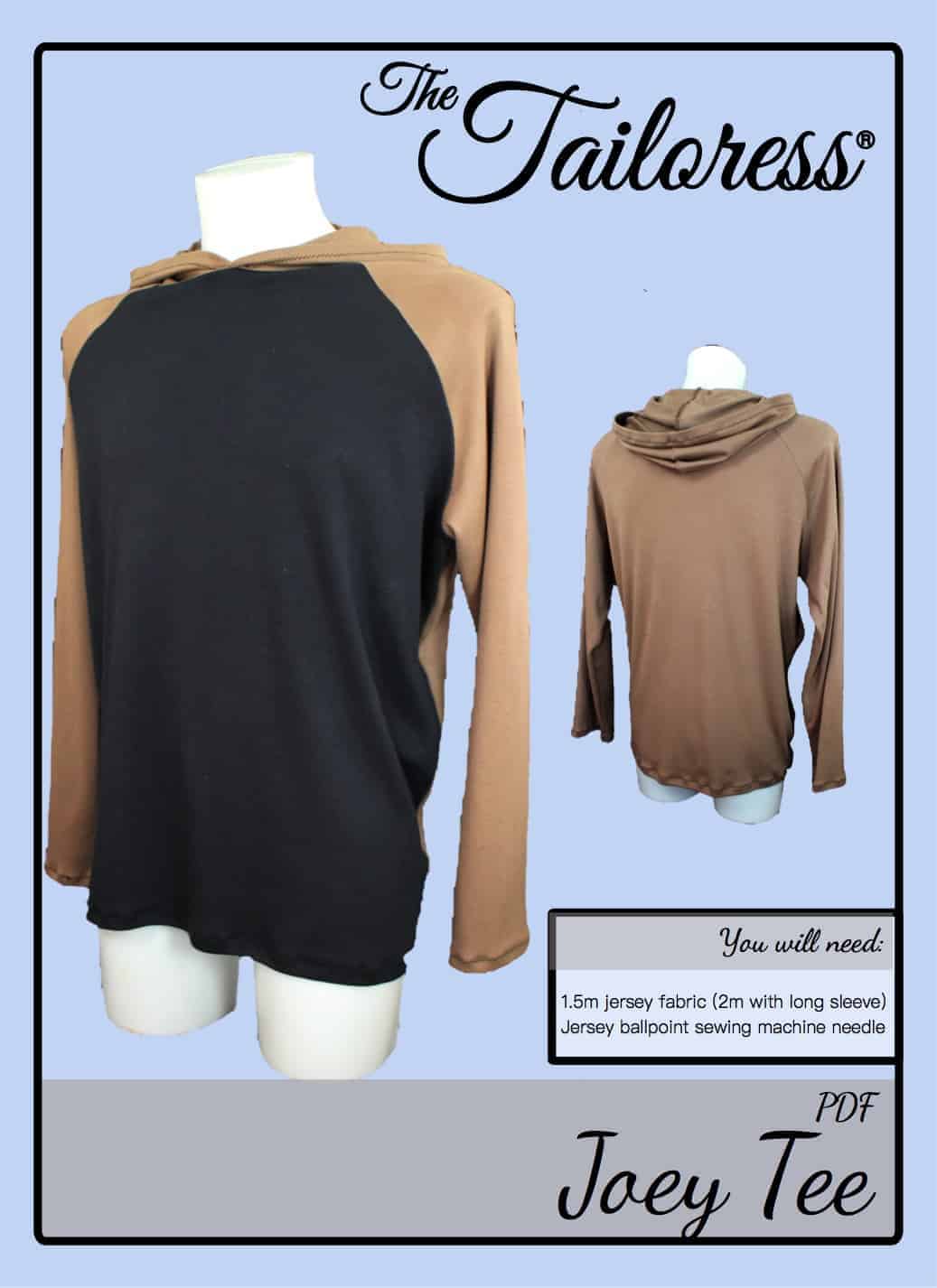 У PDF викрійки Tailoress - Joey Tee Tutorial The Tailoress PDF Sewing Patterns - Joey Tee Tutorial