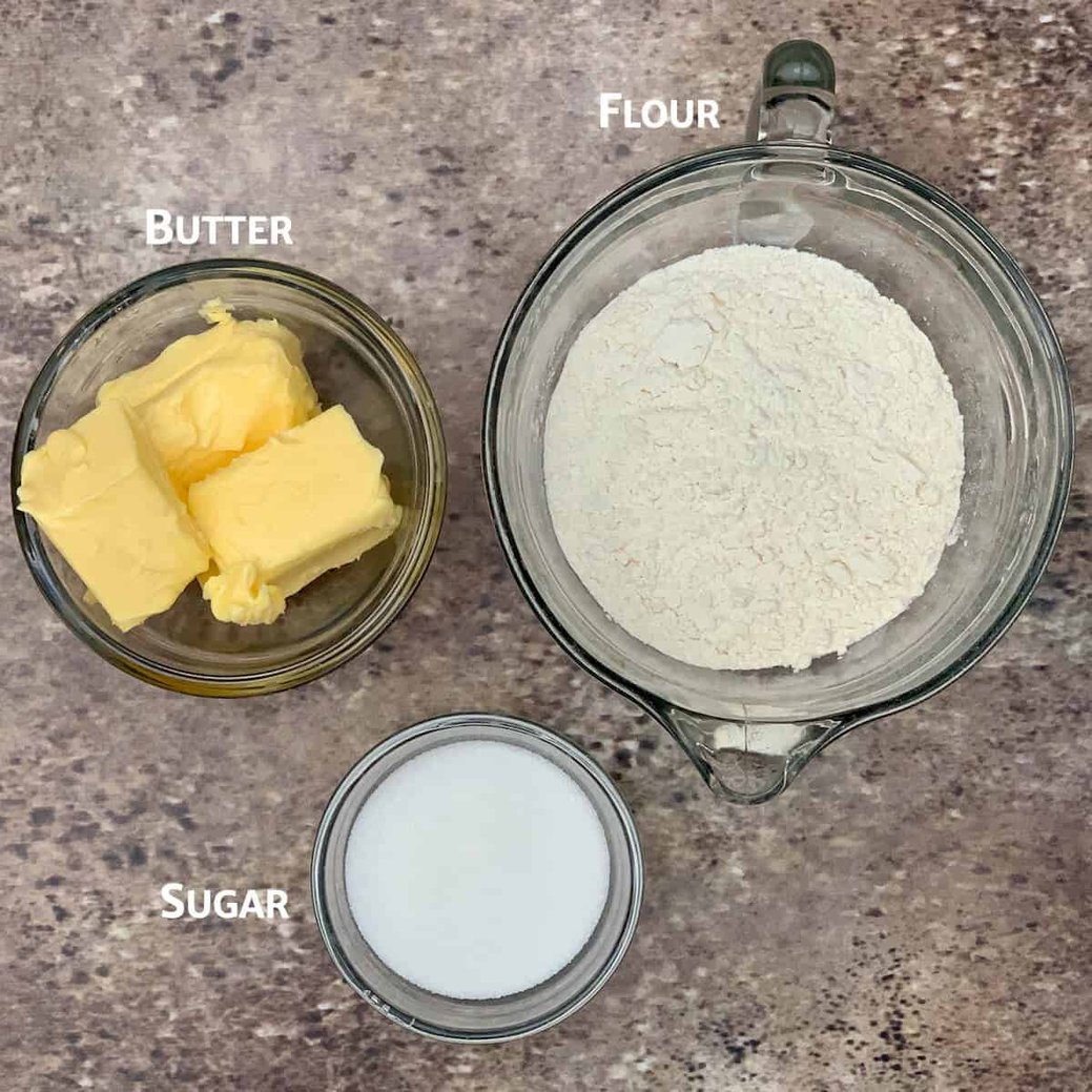 homemade shortbread ingredients