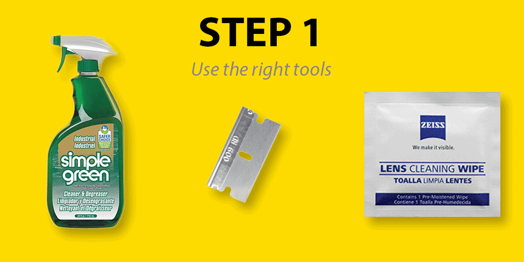 JoeScan-Blog-Clean-Step-1 Step 1: Use the right tools