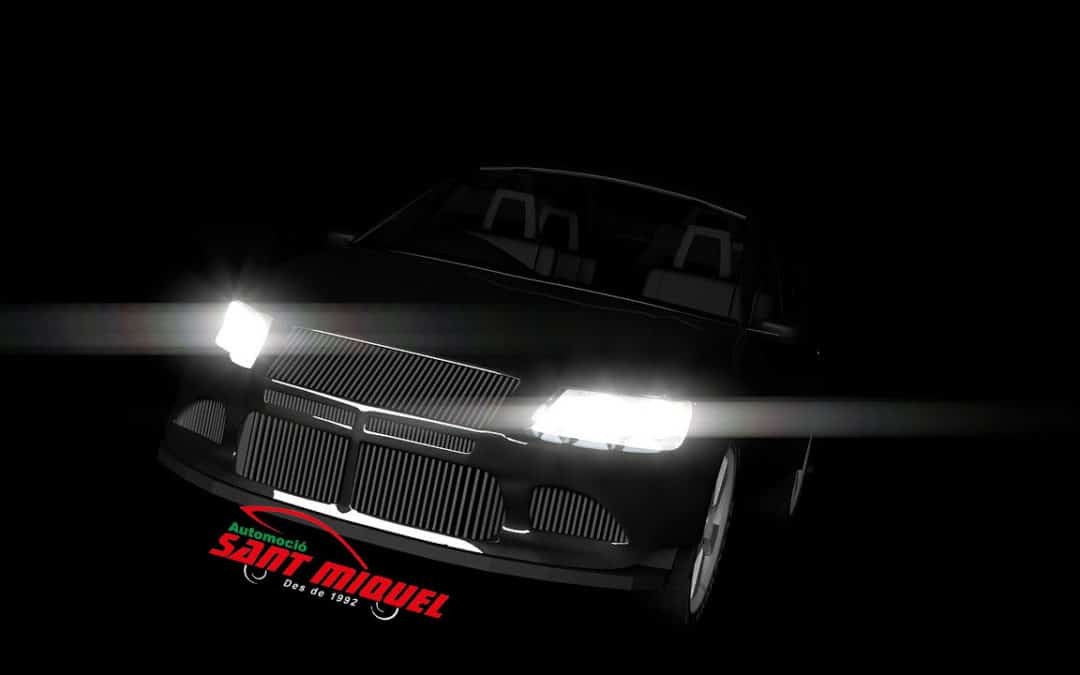 La buena iluminación del coche
