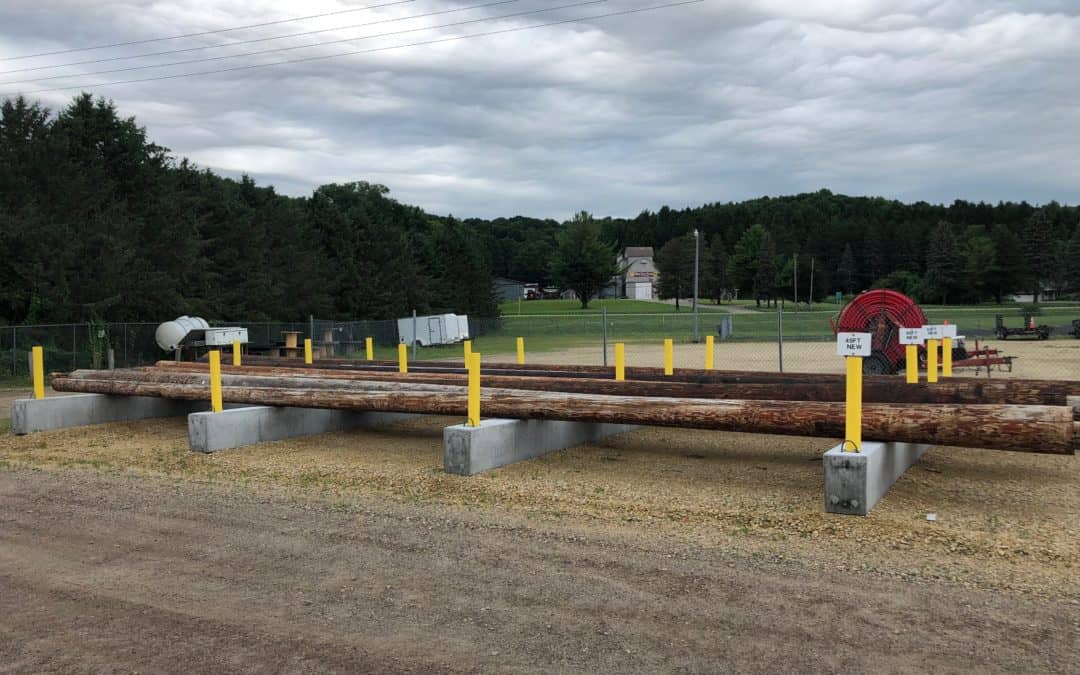 Pierce Pepin Electric Power Pole Storage Racks