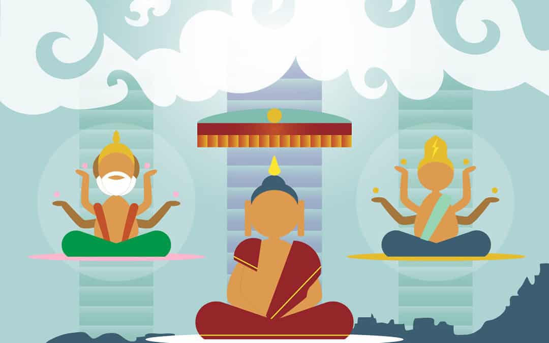 Lha Bab Duchen, la festividad budista por el descenso del Buddha del reino celestial