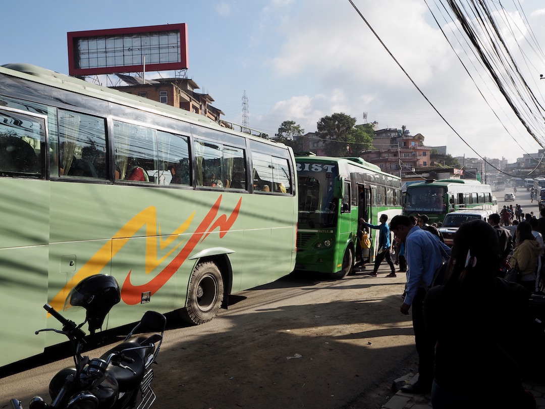 Kathmandu nach Lumbini: der Bus