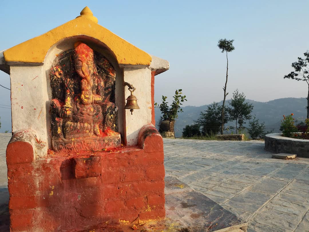 Neben dem Kali-Tempel in Dhulikhel