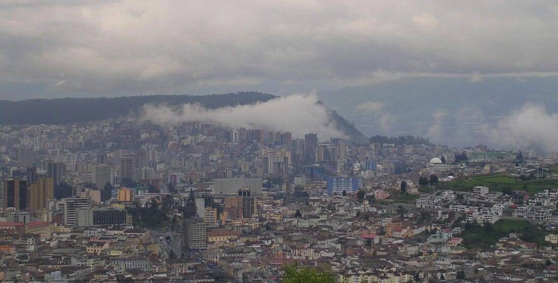 San Francisco de Quito or Quito for short, is the second most populous city (after Guayaquil) in Ecuador. Quito is also one of the highest capitals in South America. Image: CIA Factbook, public domain.