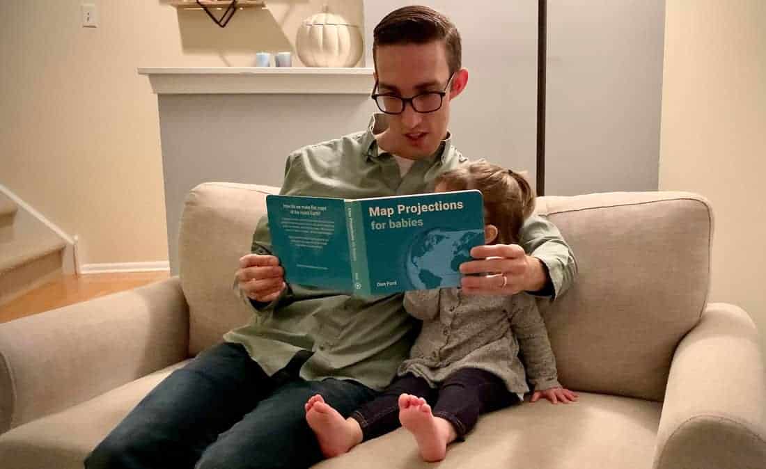 Map projection for babies board book