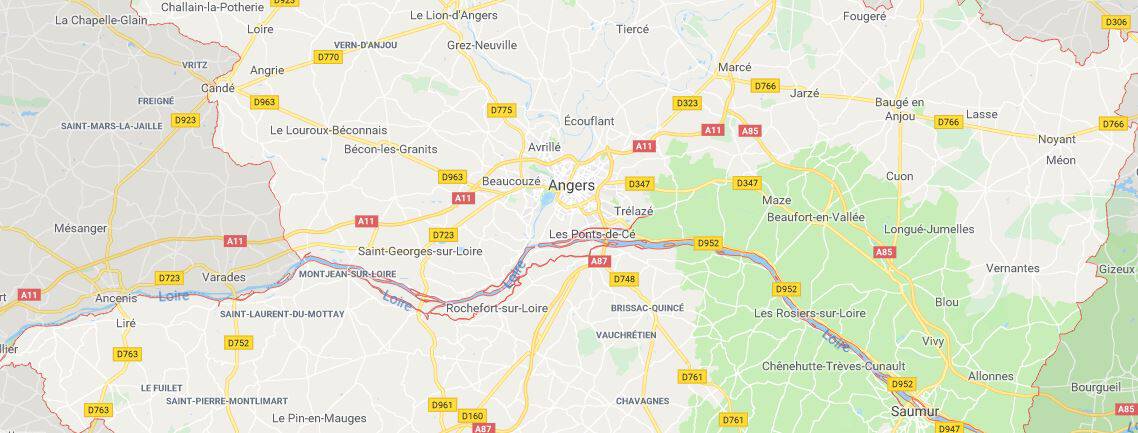 Angers Rapid Serrurier intervention zone géographique