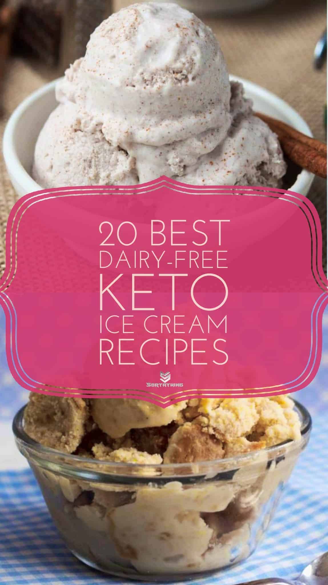 Keto Dairy-Free Cinnamon Ice Cream and Peanut Butter Swirl Ice Cream Keto Dairy-Free Cinnamon Ice Cream and Peanut Butter Swirl Ice Cream