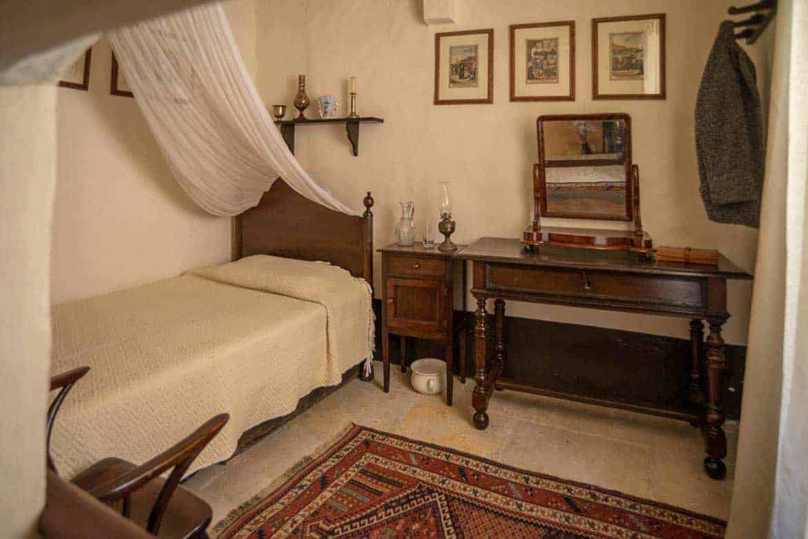 Butler's room in Palazzo Falson, Mdina