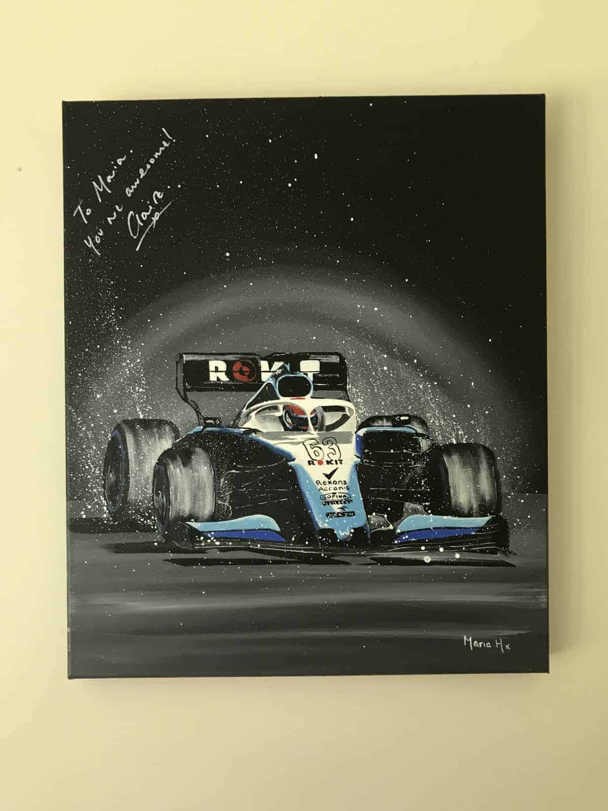 Signed handpainted art williams