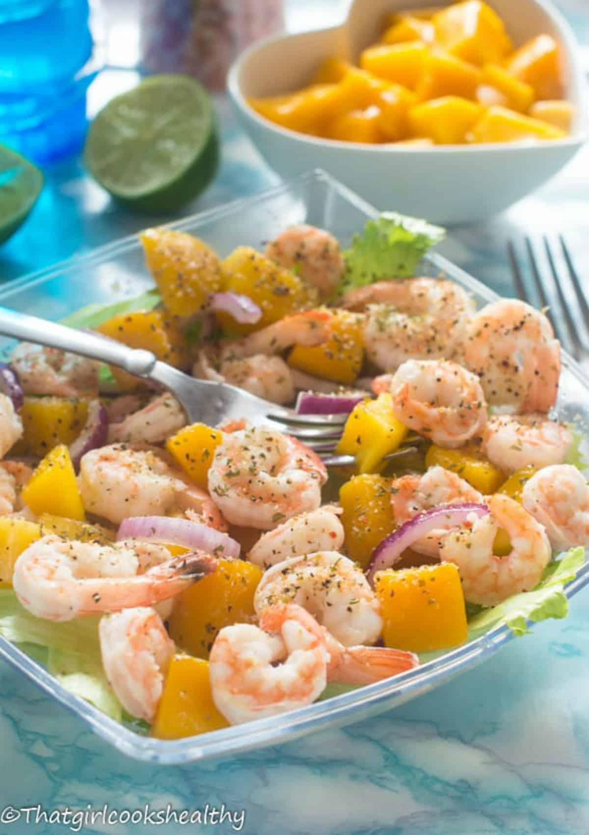 Prawn And Mango Salad Low Carb Paleo That Girl Cooks Healthy Low carb rezepte mit mango. prawn and mango salad low carb paleo