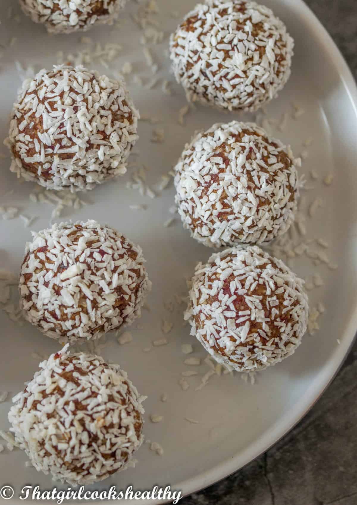 Cranberry Coconut Energy Balls Vegan Gf That Girl Cooks Healthy Line a baking sheet with parchment paper. cranberry coconut energy balls vegan