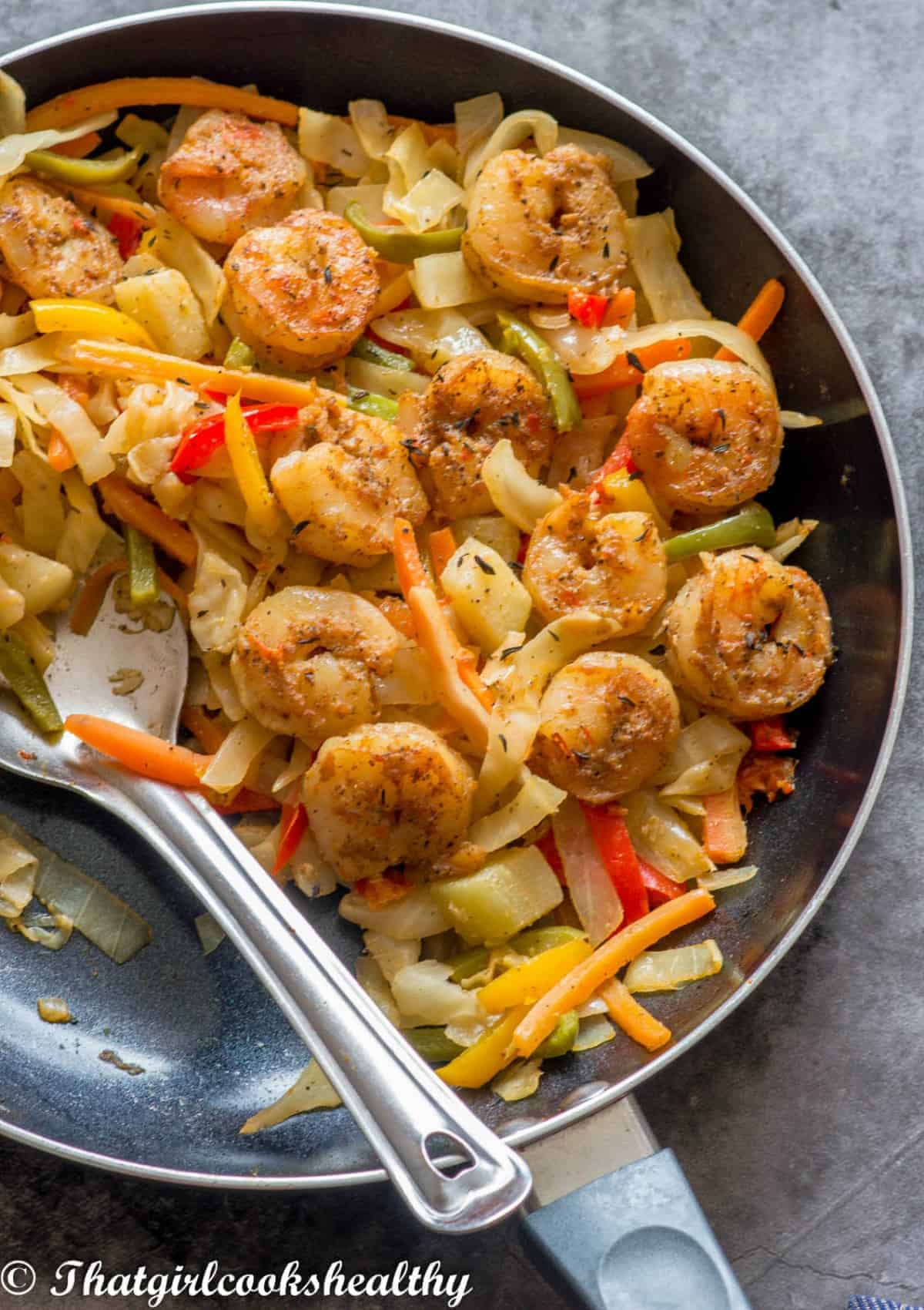 Jamaican Shrimp And Cabbage Keto Gf Paleo That Girl Cooks Healthy Stir in okra, then shrimp. jamaican shrimp and cabbage keto gf