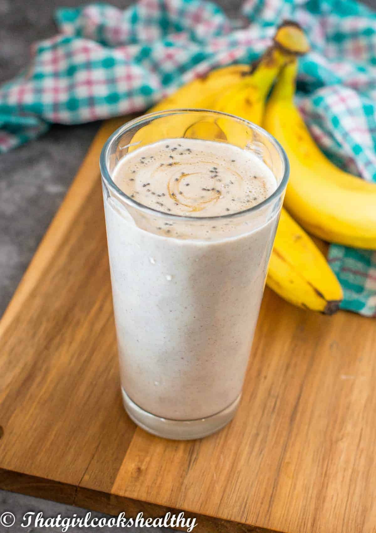 Vegan Banana Smoothie - That Girl Cooks Healthy