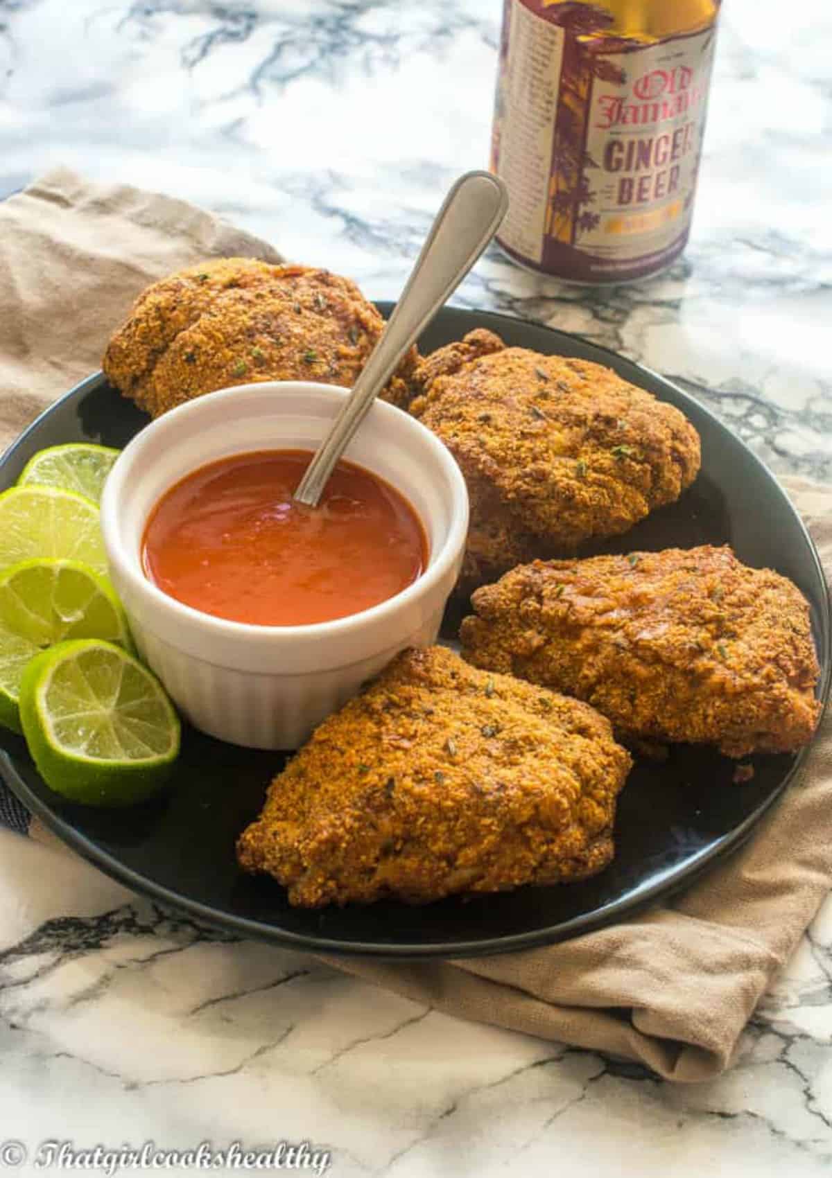 Jamaican Fried Chicken Air Fryer Gluten Free That Girl Cooks Healthy