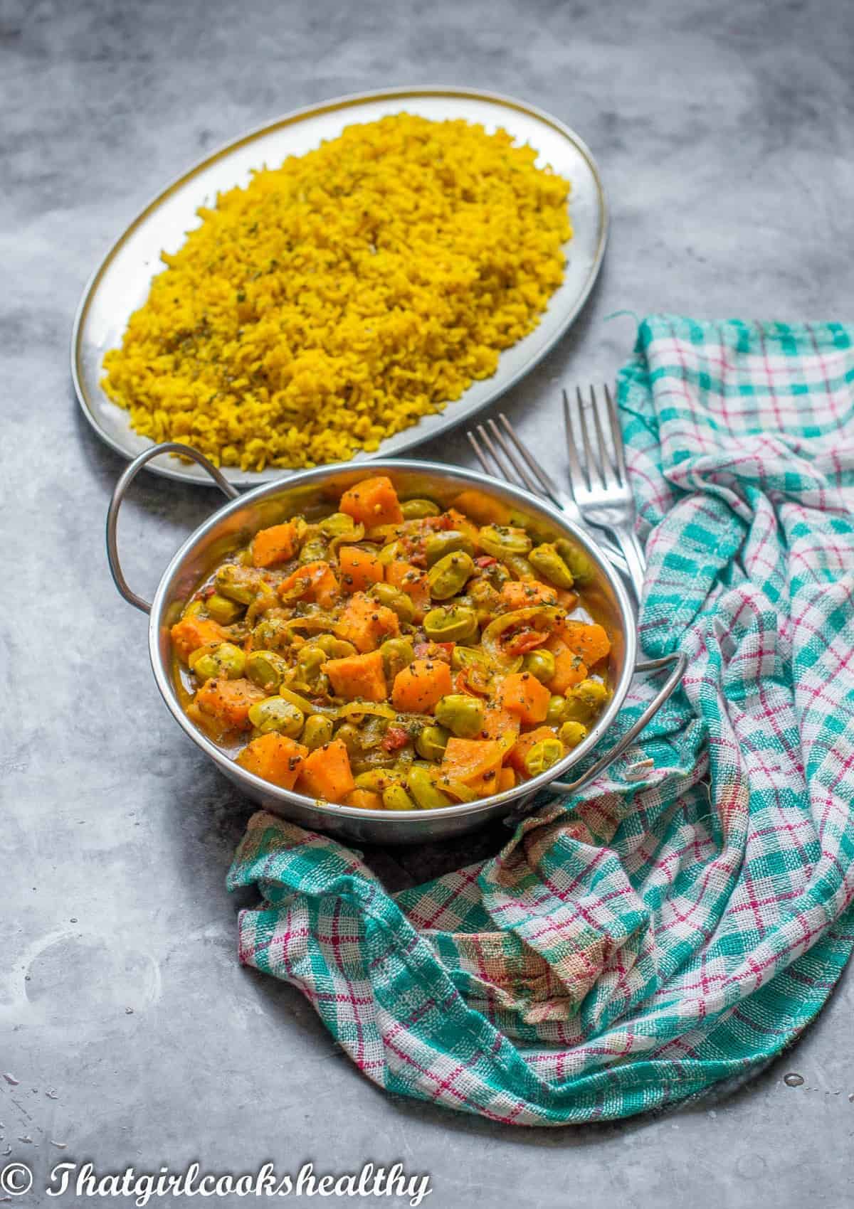 Broad Beans Curry (Vegan, Gluten Free) - That Girl Cooks Healthy