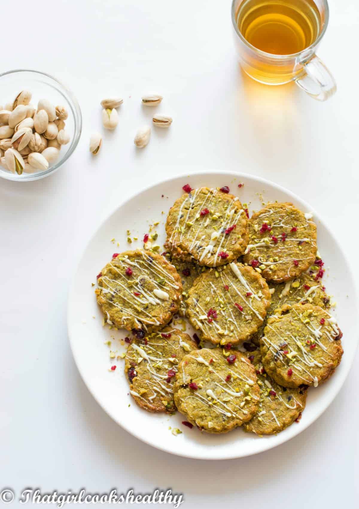 Vegan Pistachio Cookies That Girl Cooks Healthy No oils and full of healthy ingredients. vegan pistachio cookies that girl