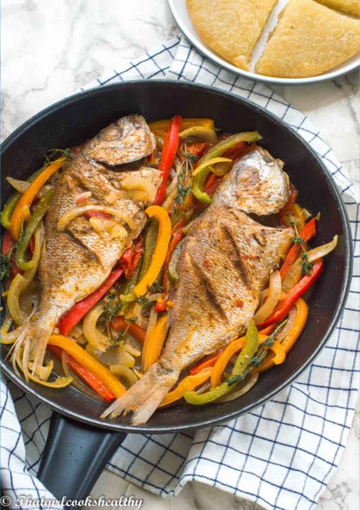 fish in a skillet