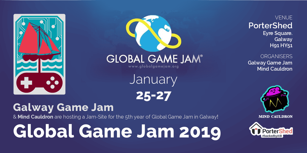 Global Game Jam '19 at PorterShed, Galway
