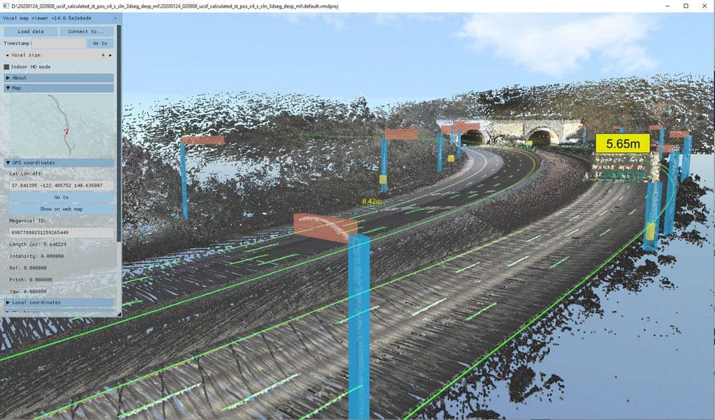 VoxelMaps Vector Lane Model. Photo: VoxelMaps, used with permission.