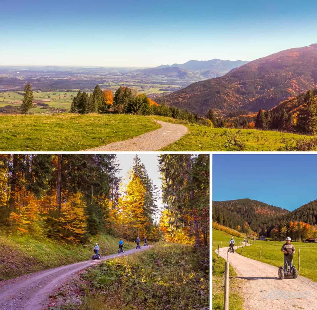 Weitblick im Herbst in die Berge