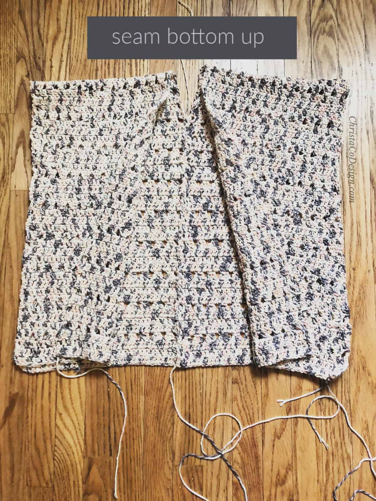 picture of back seam cardigan