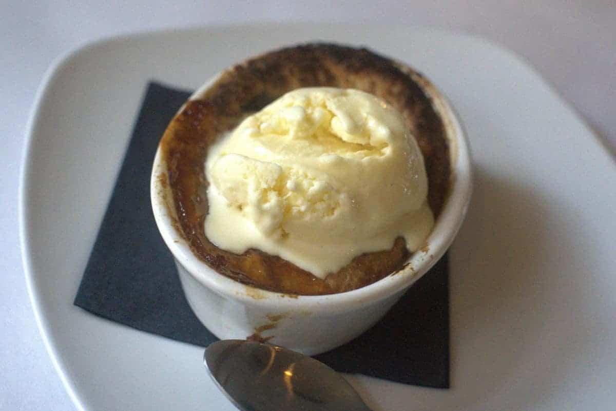 Where to Eat in historic Savannah Peach cobbler from Belford's Seafood and Steak
