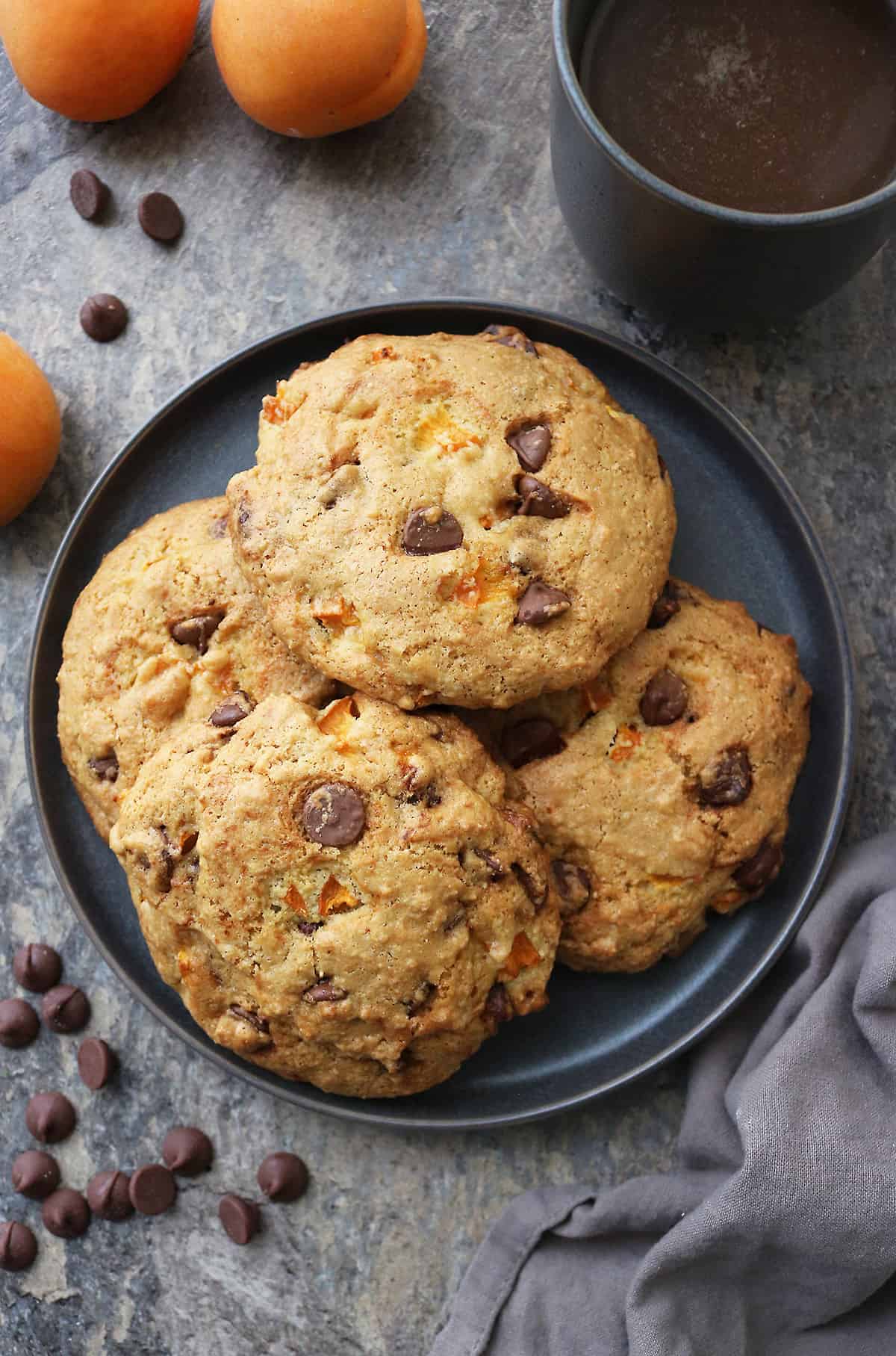 These easy Chocolate Apricot Muffin Tops are easy to love. They're gluten and lactose free, but also easily adaptable if you don't have those restrictions.