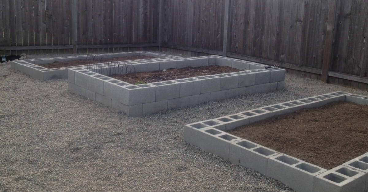 How To Build A Cinder Block Raised Garden Bed Sunshine And Rainy