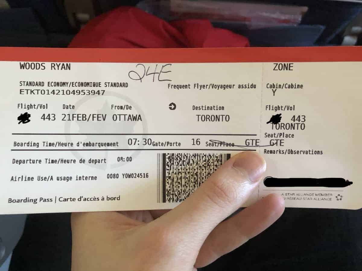 GTE Seat Plane Ticket