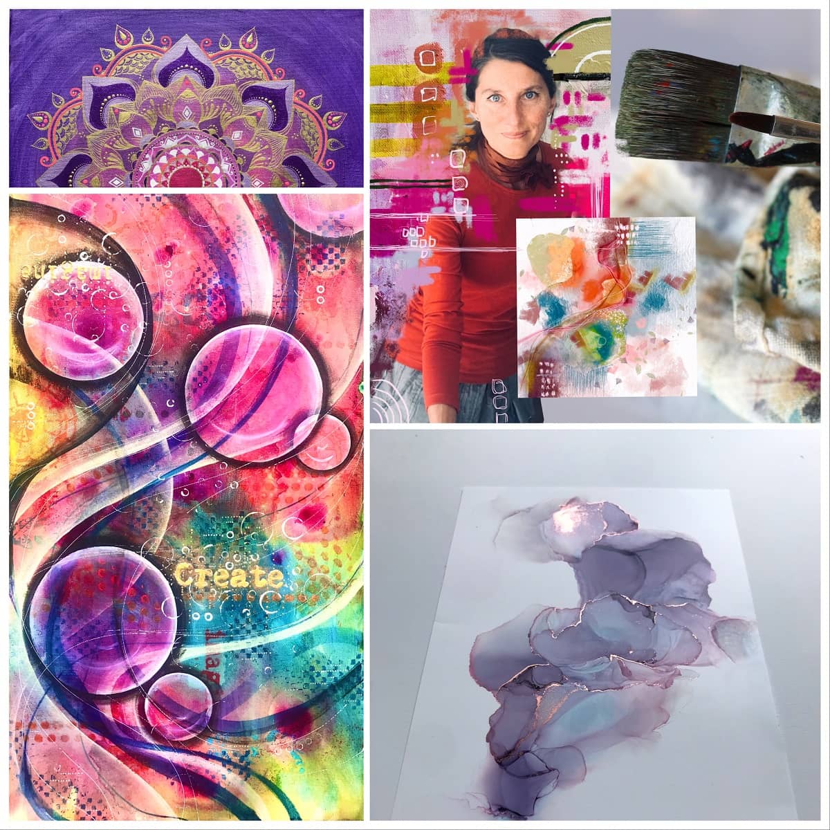 Painting Retreat in Zurich by Ana Paz and PaintEvents