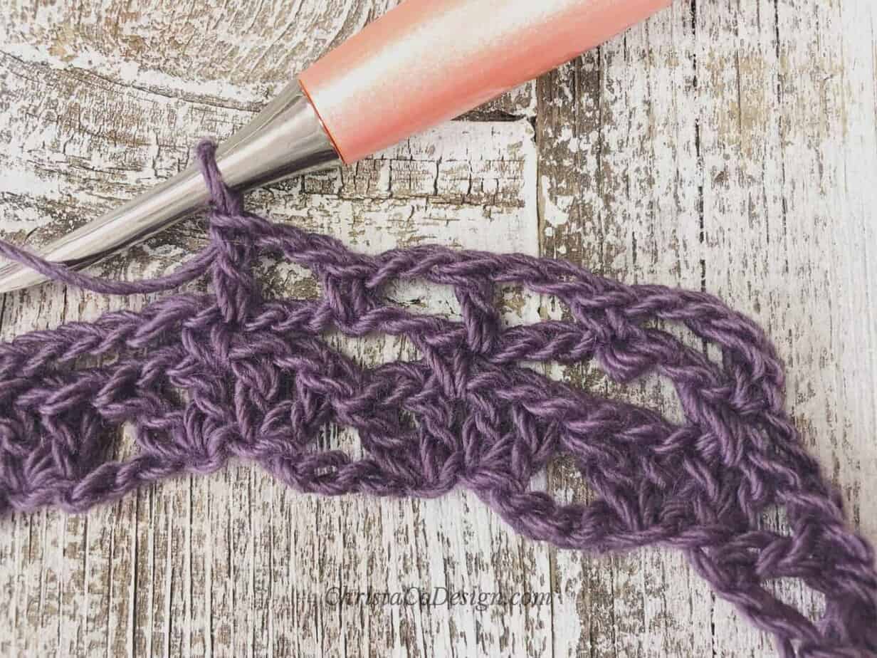 easy crochet lace picture of repeat on easy cowl lace