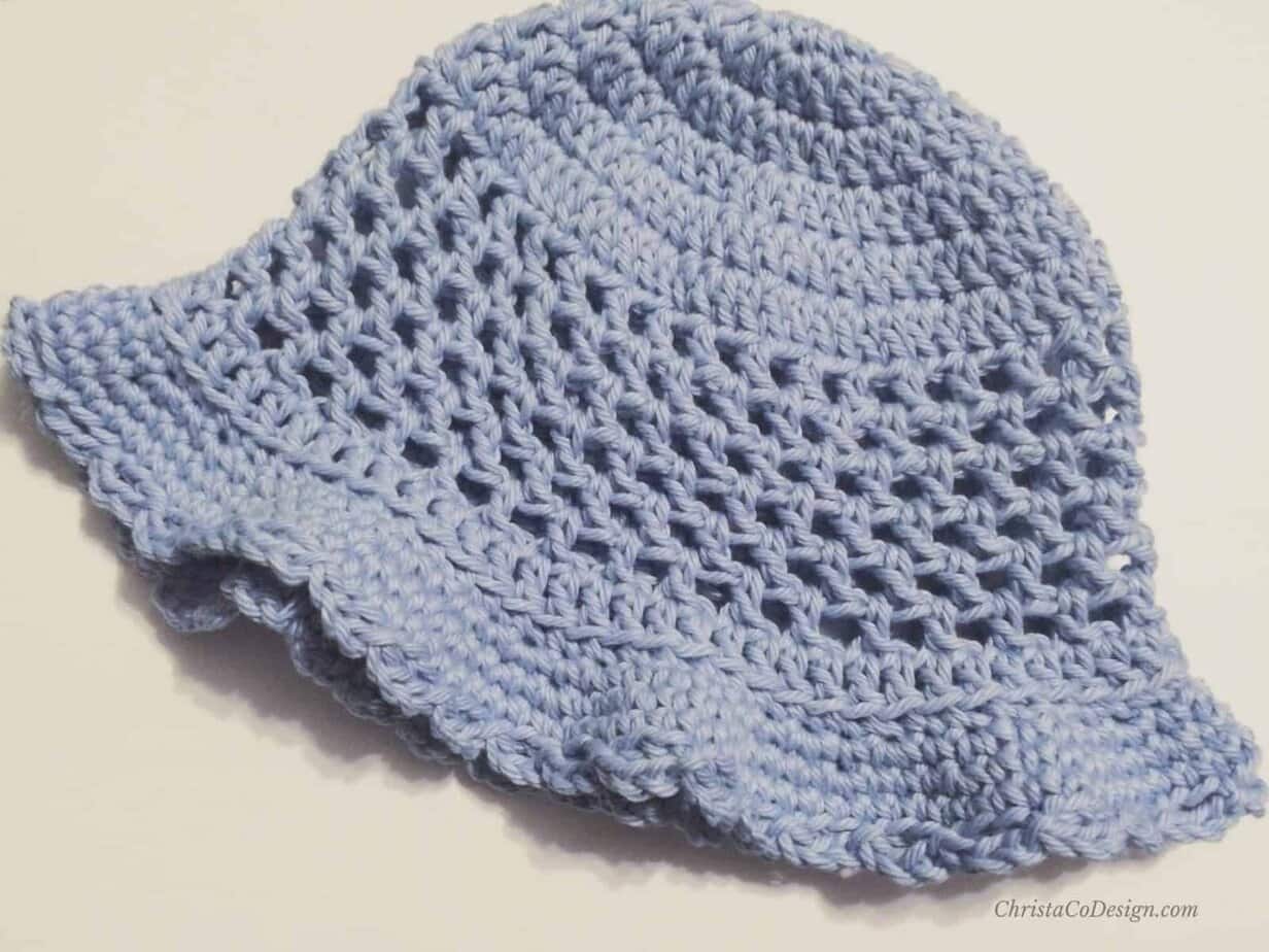 picture of sun hat flat sides