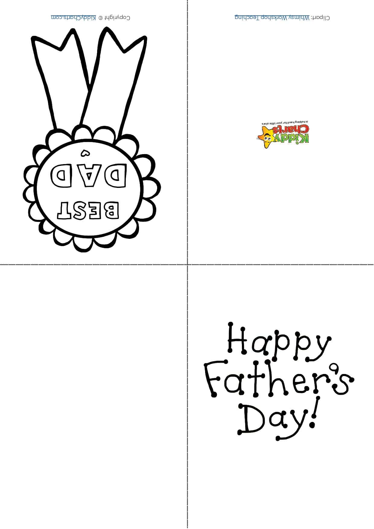 happy fathers day card for kids