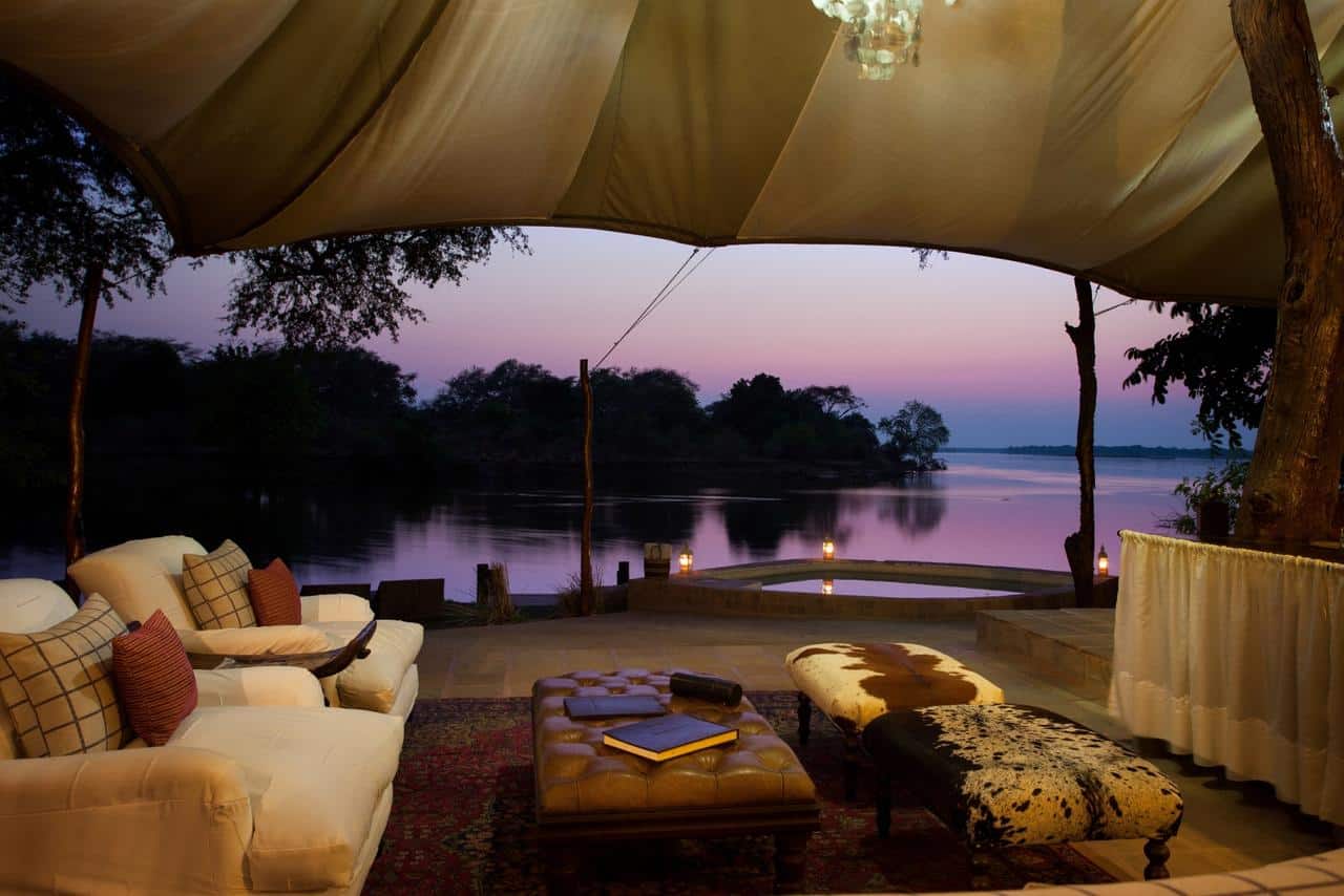 Chongwe River Camp Tents Lounge