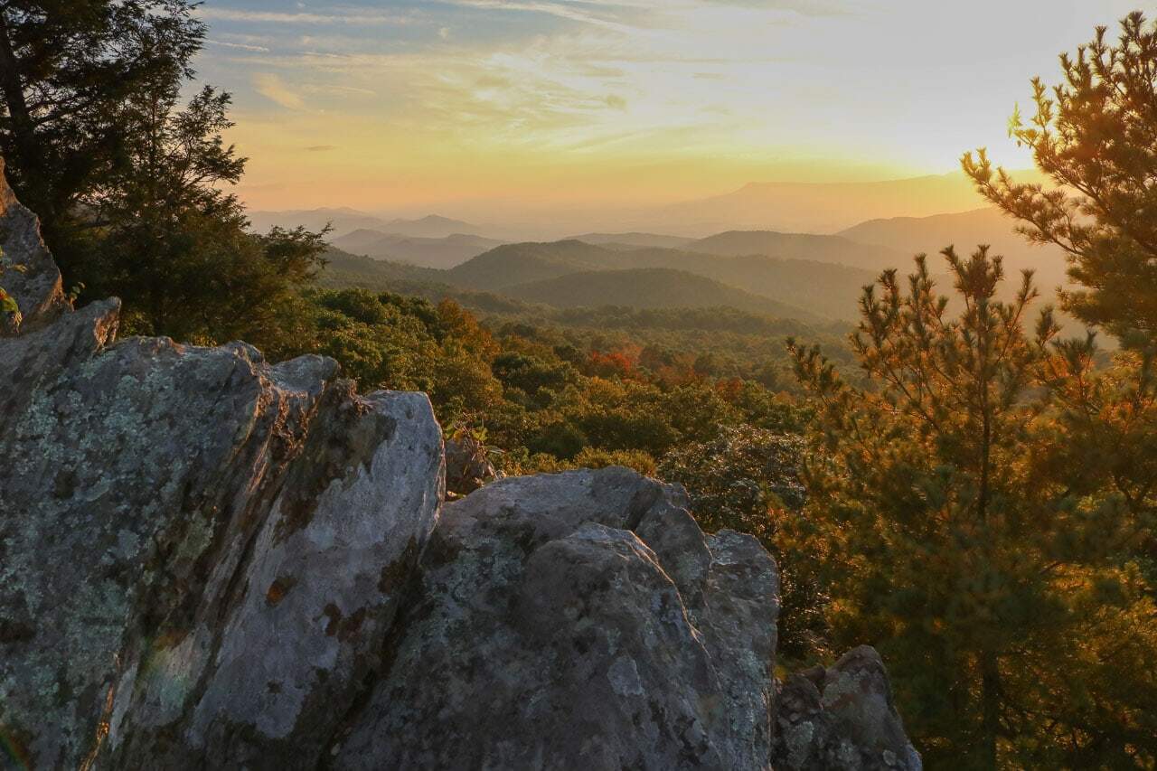 Best Places To Watch The Sunset In Shenandoah National Park Virginia