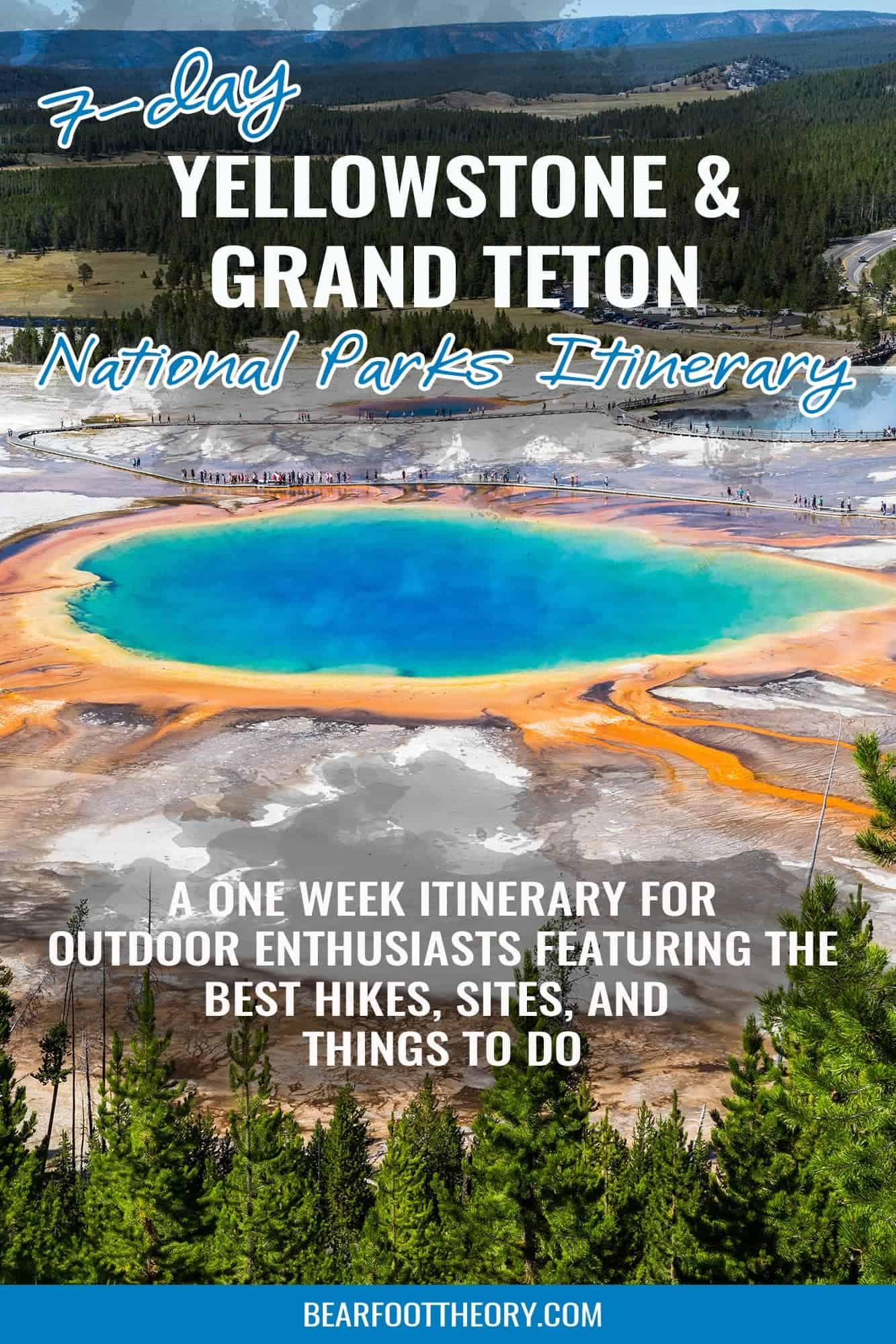 Yellowstone Grand Teton Itinerary Pinterest Image 2 