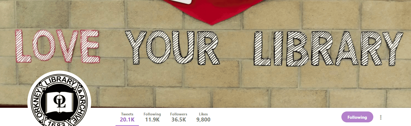 Orkney Library on Twitter