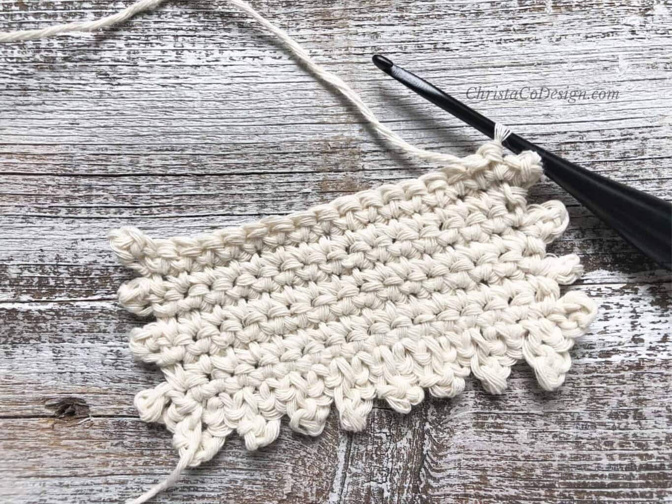 picture of cream coaster half free crochet coaster pattern