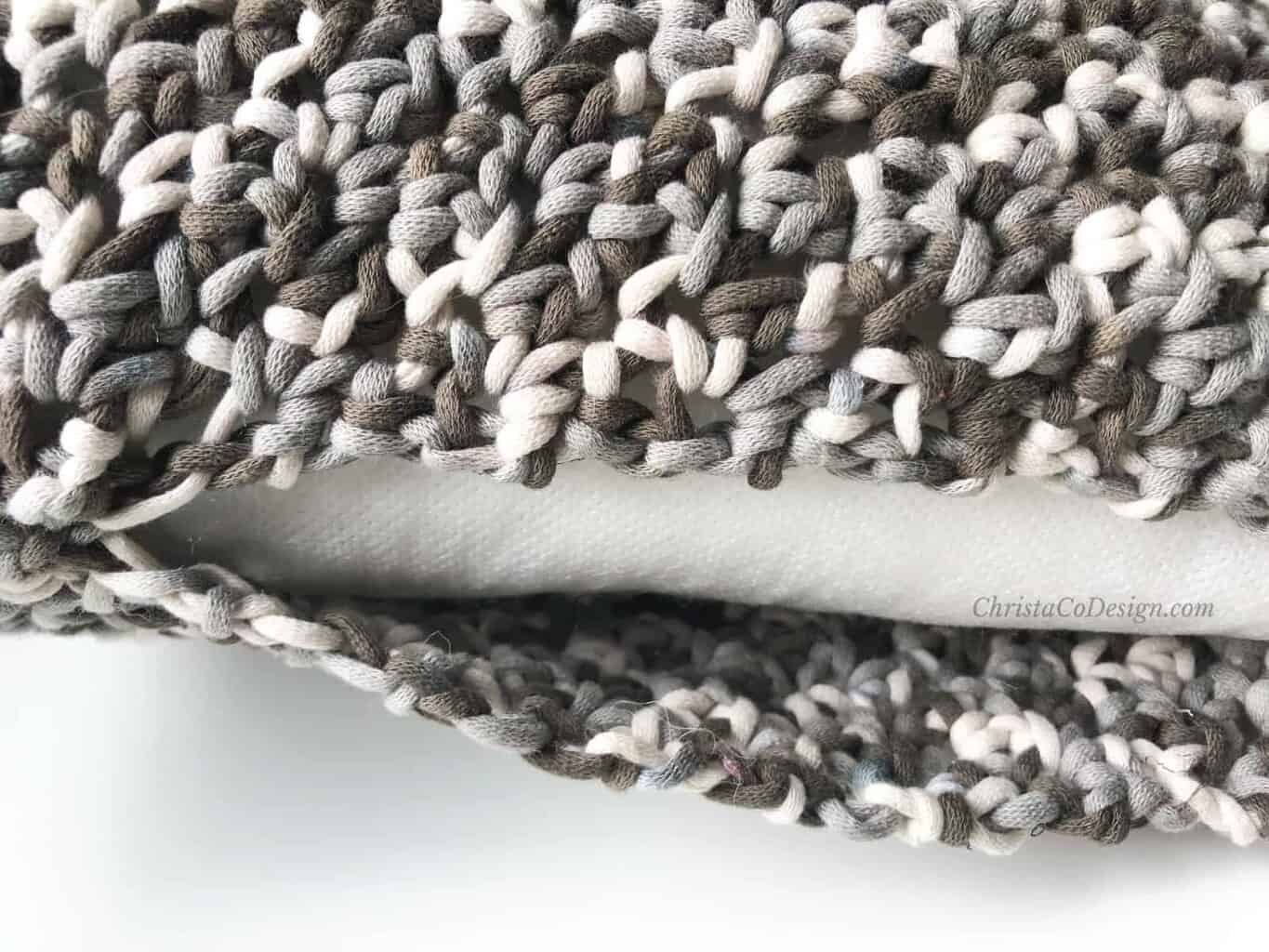 picture of pillow in cover open